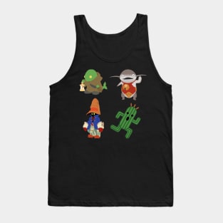 Final Fantasy Friends Multi Mini Stickers Tank Top